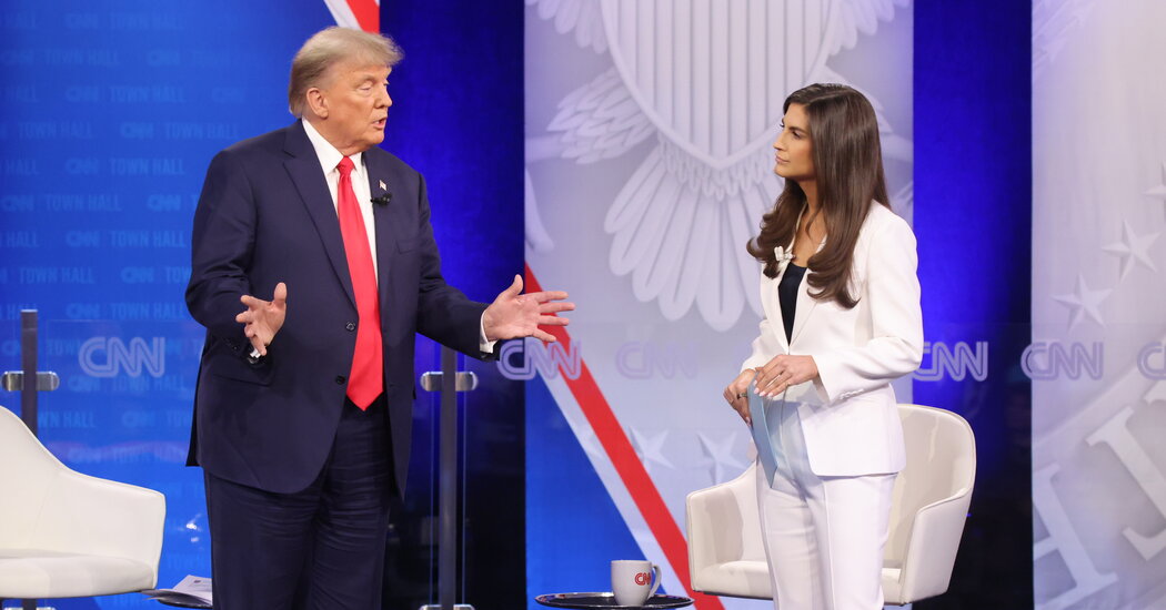 Kaitlan Collins, in a White Suit, Takes on Trump The New York Times
