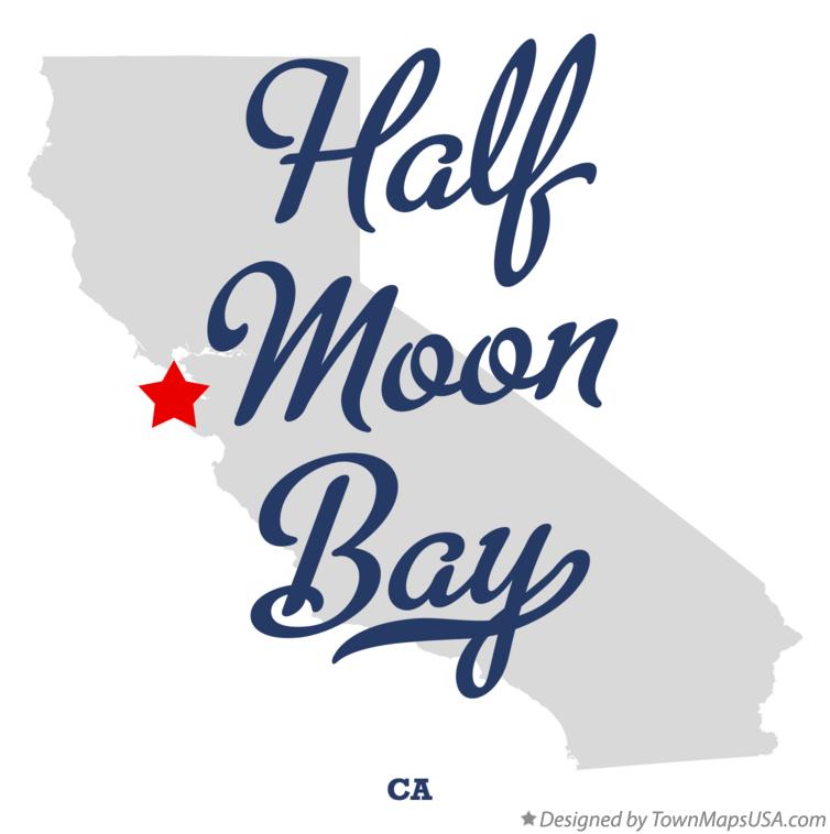 Map of Half Moon Bay, CA, California
