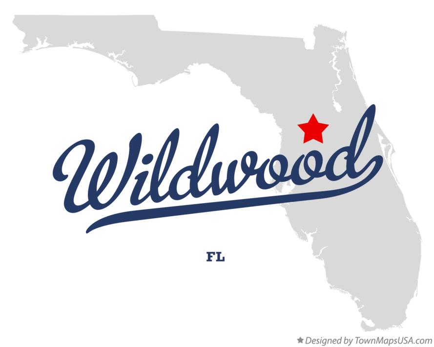 Map of Wildwood, FL, Florida
