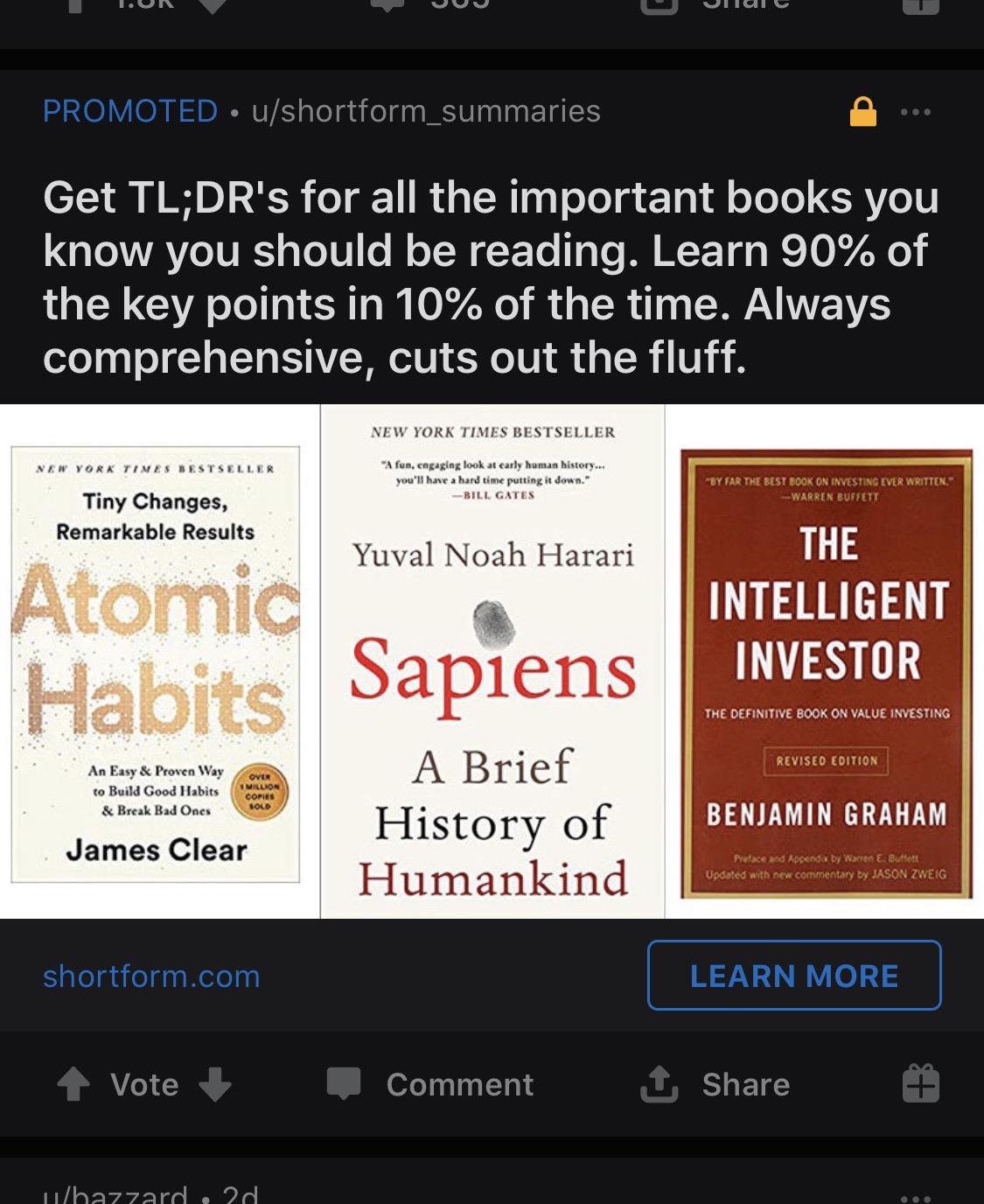 Reddit Ads have noticed I’ve been browsing r/Books r/bookscirclejerk